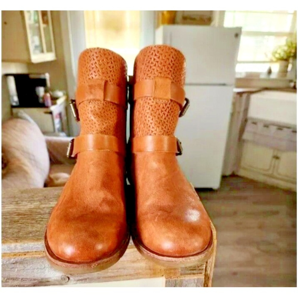Soft Leather Baywood Womens Ankle Brown Boots Size 7M - Picture 3 of 11